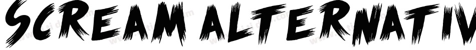 Scream alternative字体转换